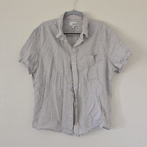 NWOT Gray Sonoma Button Down Shirt Size XXL